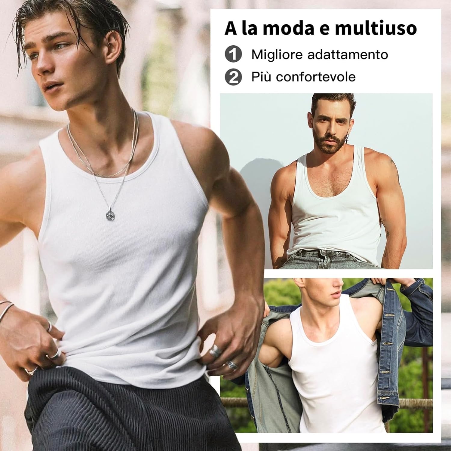 Thumbnail 1 de Smart Sir Canottiera Uomo 100% cotone pacco 3 o 5