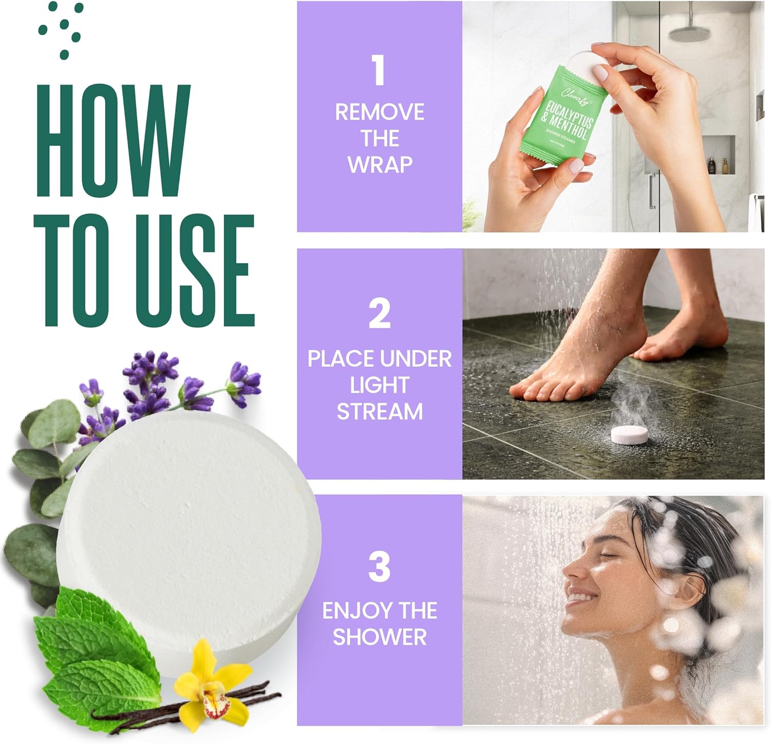 Thumbnail 6 de Cleverfy Shower Steamers Aromatherapy 18 Tablets