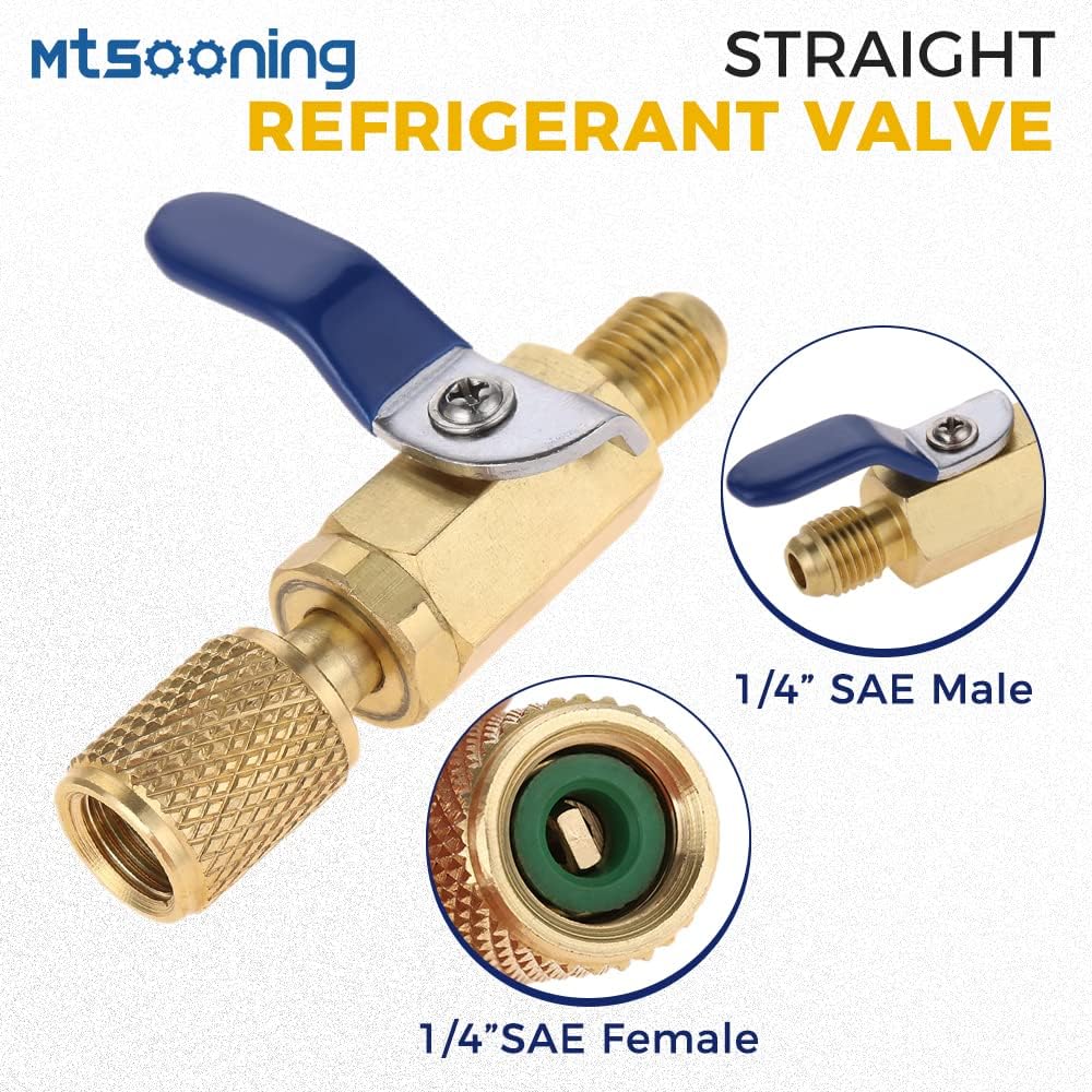 Detalle de Air conditioner ball valve 1/4-inch SAE adapter
