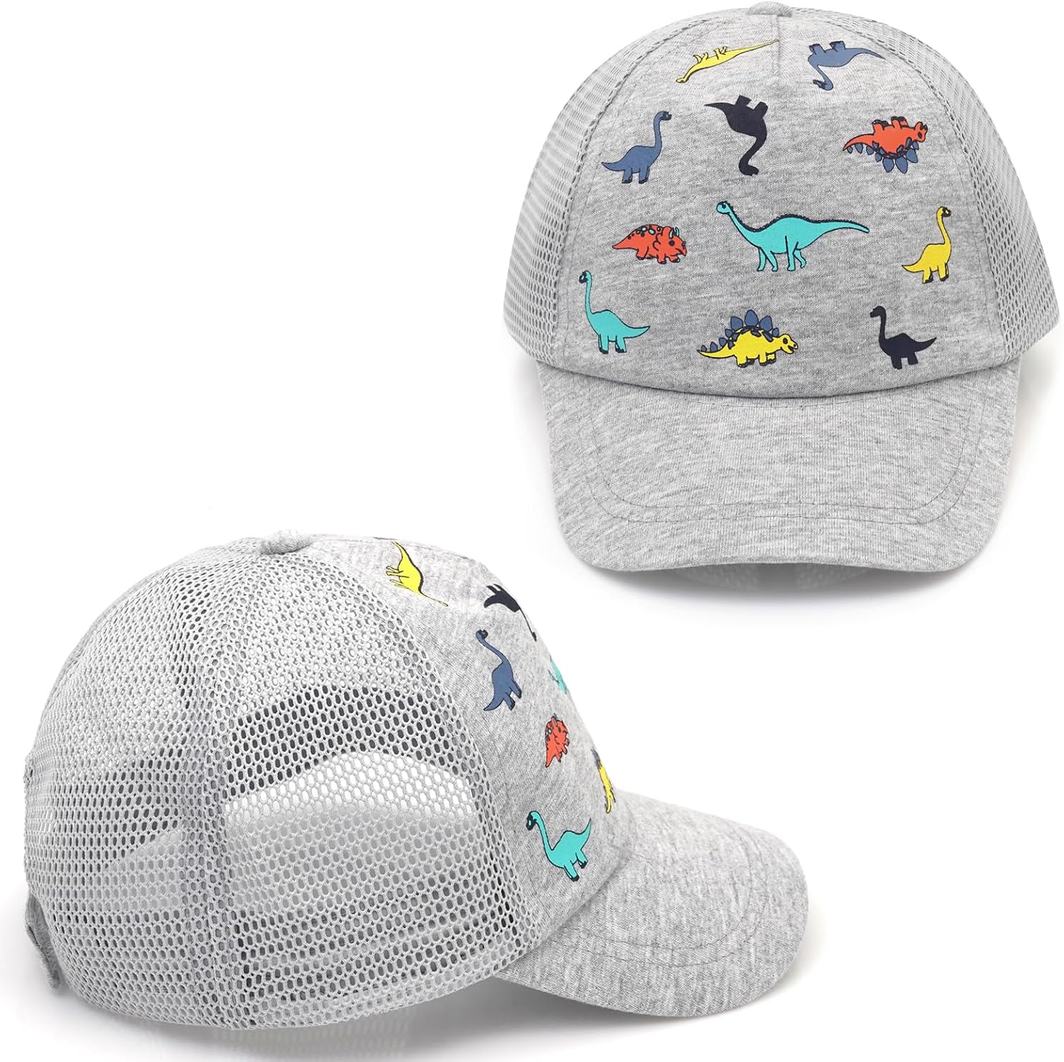 Thumbnail 3 de MCWTH Toddler Baseball Cap – Sun Hat for 0–5 Years (Dinosaur & Solid Colour)