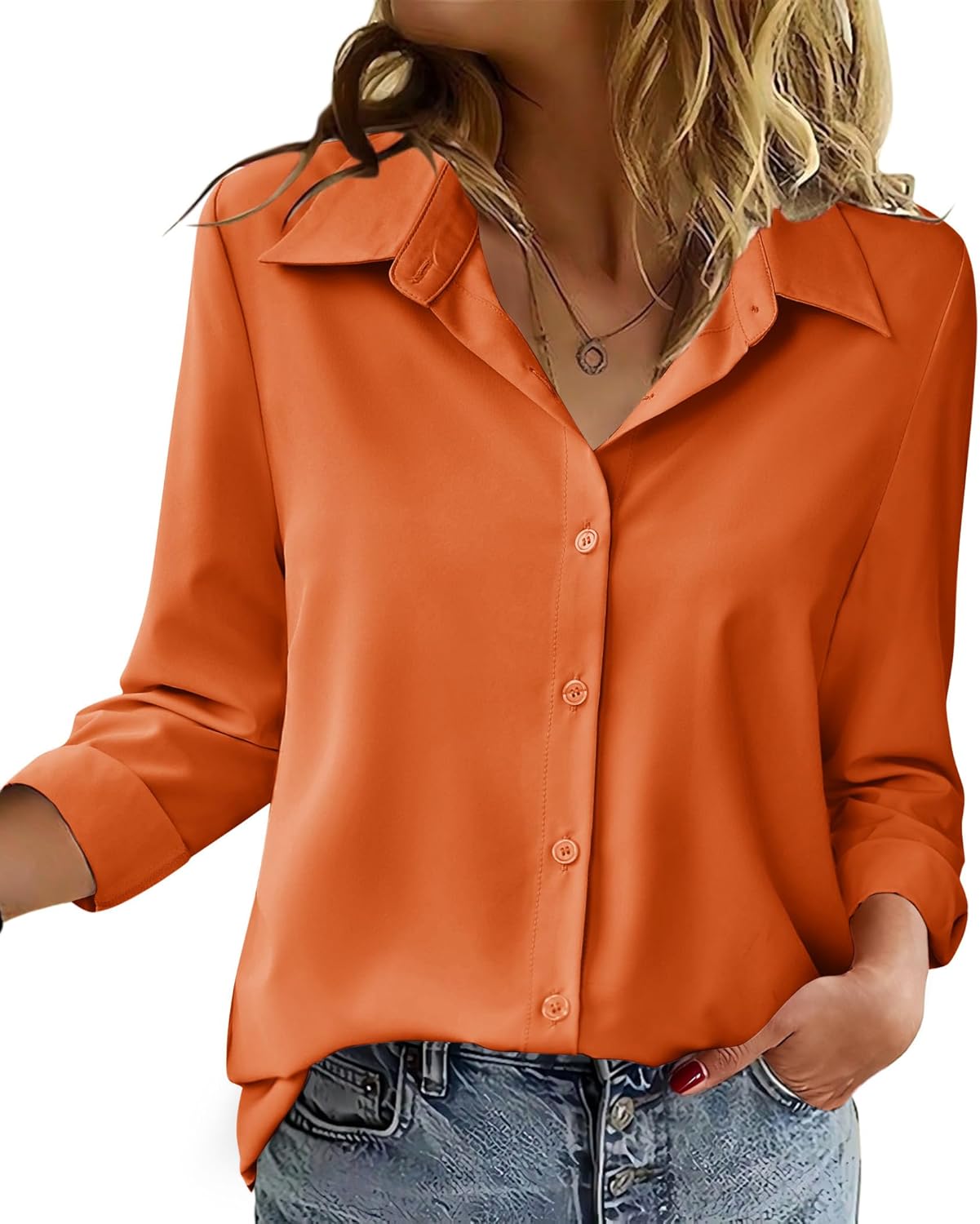 Thumbnail 5 de Zeagoo Blouse Long Sleeve Button Down Shirt