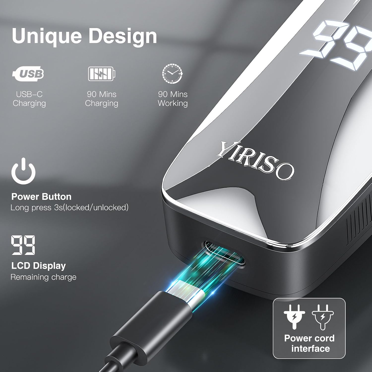 Thumbnail 6 de YIRISO Electric Razor 90Min cordless shaver 🪒