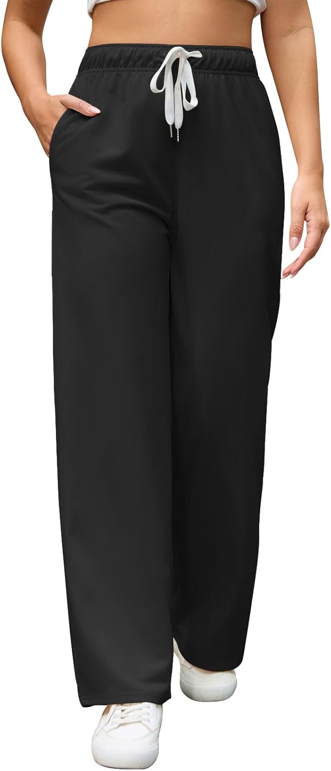 Thumbnail 1 de Vorvowry Women Tracksuit Bottoms: High Waist Wide Leg Joggers with Pockets