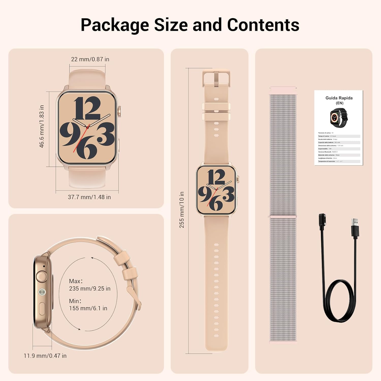 Thumbnail 6 de Baolubao Smart Watch for Women & Men: 1.91" HD Display, 100+ Sports Modes, ECG-free Health Tracking & LED Flashlight