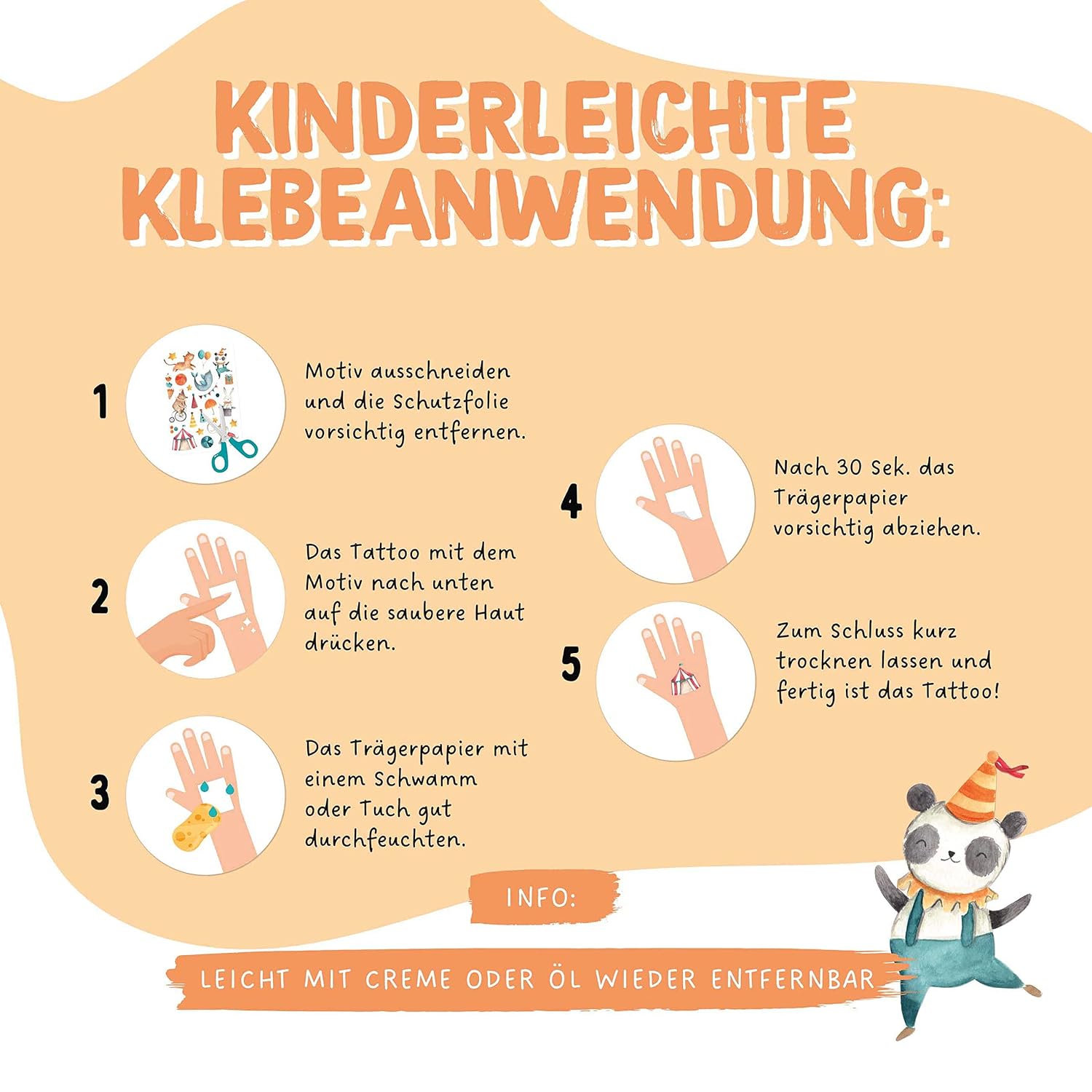 Thumbnail 3 de Papierdrachen 100 Hautfreundliche Kindertattoos