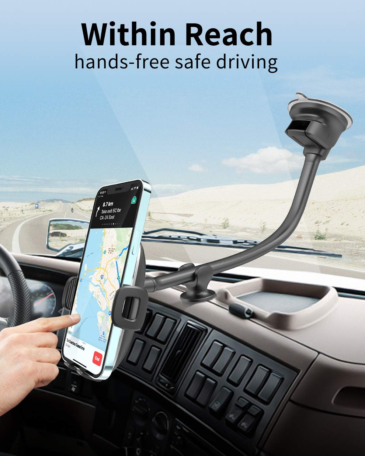 Thumbnail 5 de APPS2Car phone holder for windscreen 13 inch