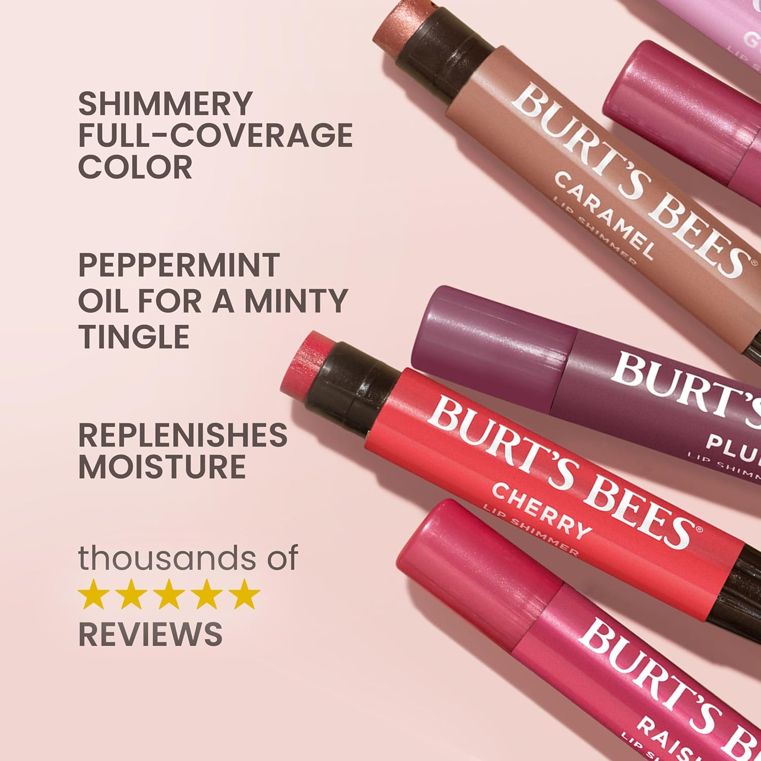 Detalle de Burt's Bees Shimmer Lip Tint Set 4-Pack ๐