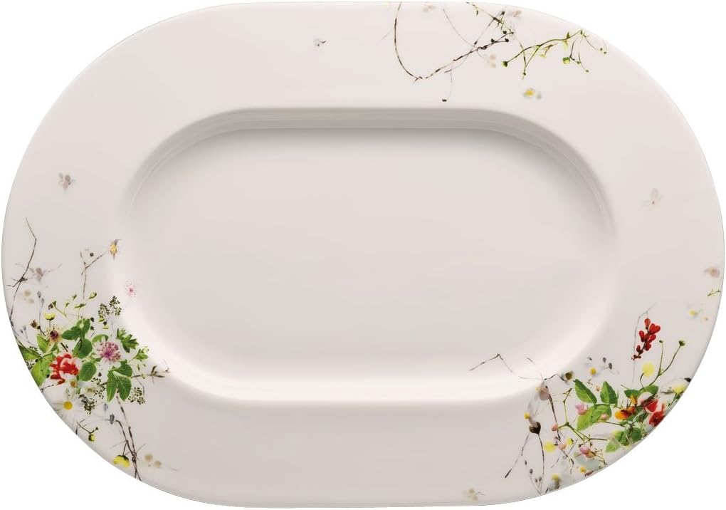 Detalle de Rosenthal Brillance Fleurs Sauvages 10530-405101-12734 – owalny półmisek 34 cm