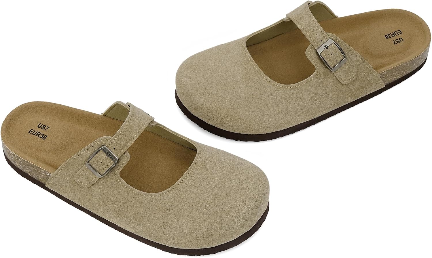 Thumbnail 6 de Modatope Mary Jane Clogs Faux Suede