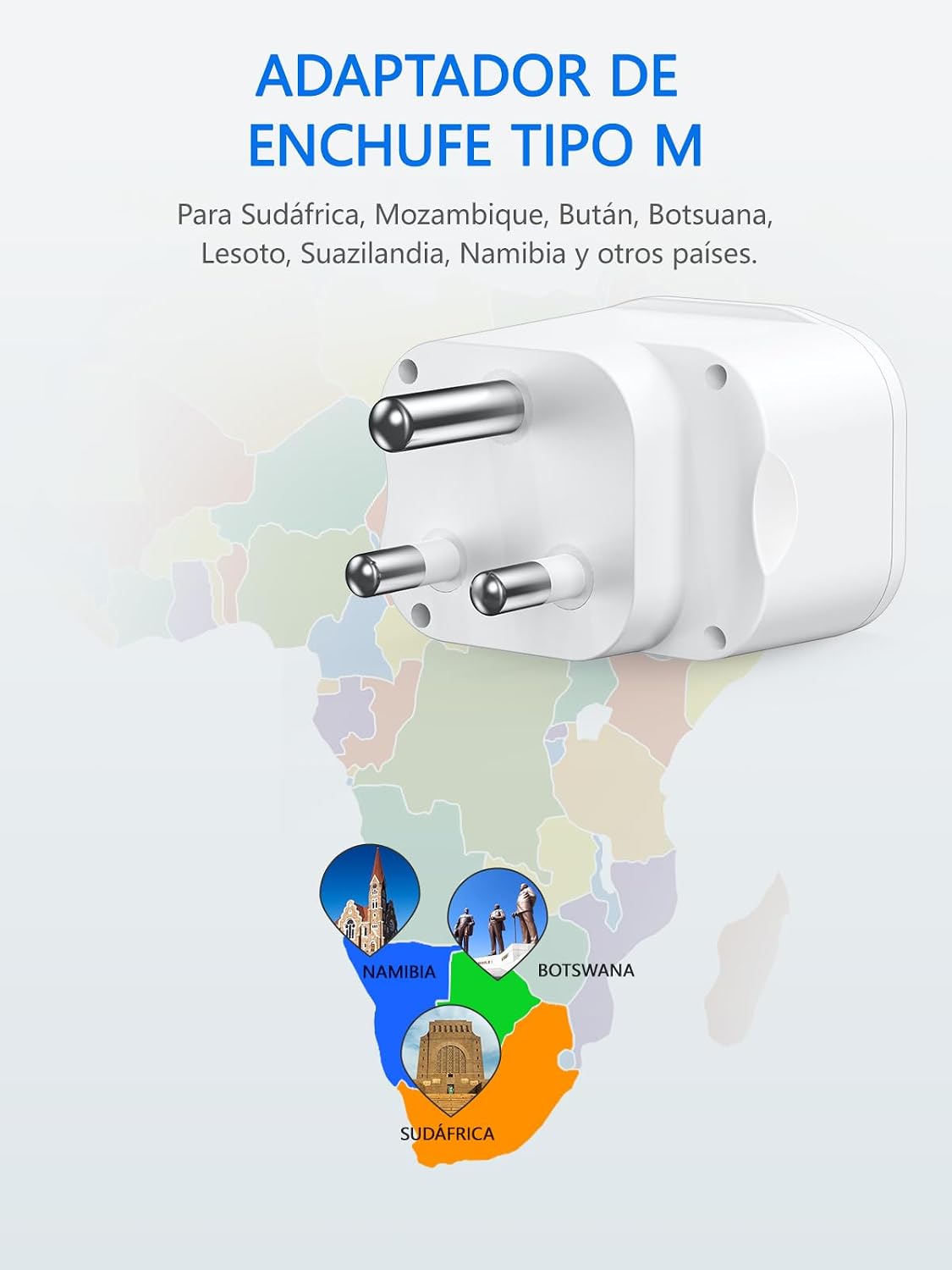 Detalle de LENCENT Adaptador Enchufe Sudáfrica PD20W