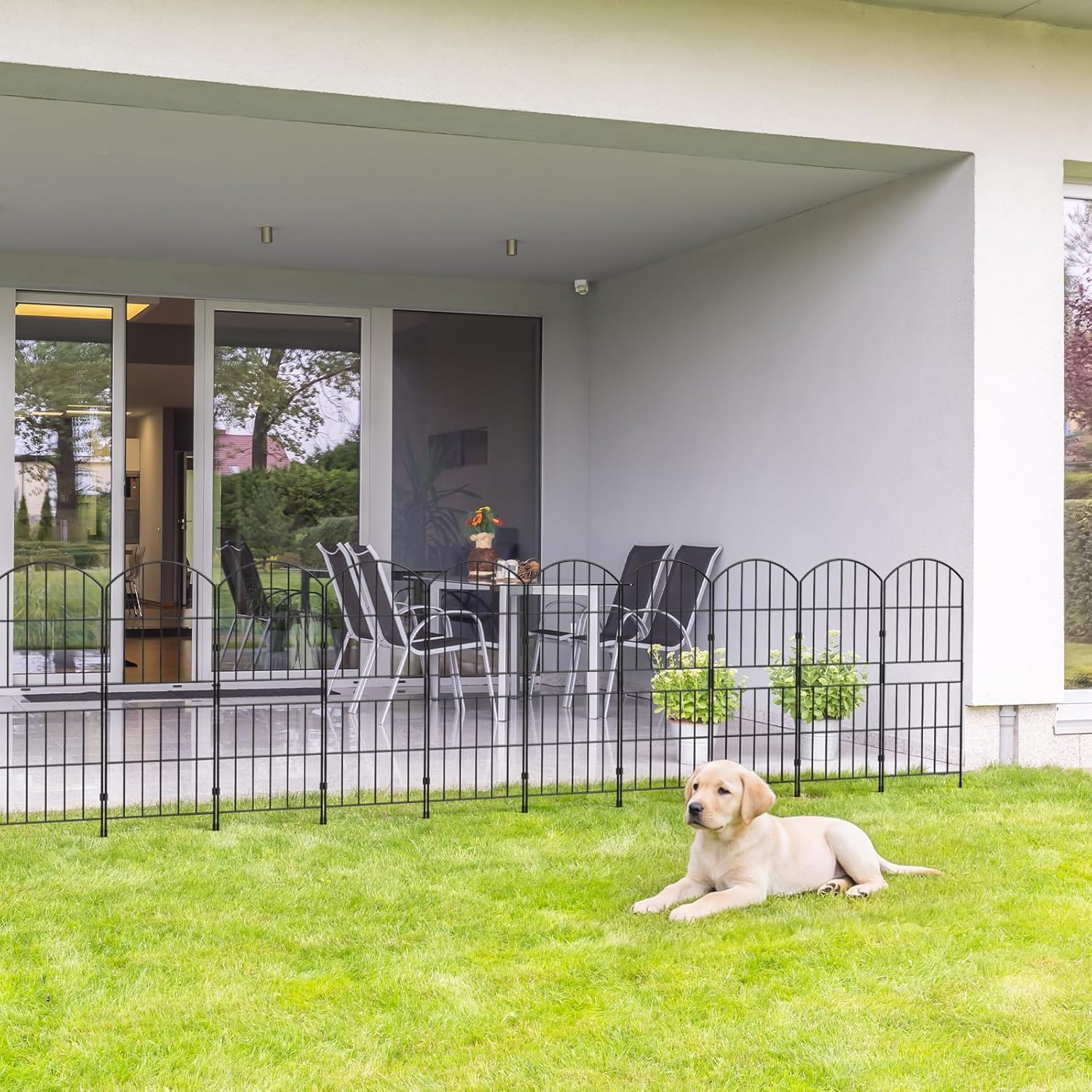 Thumbnail 4 de WELDUN Garden Fences Total 310cm Fence Panels – Rustproof No Dig Animal Barrier, 85cm High, 10 Panels with 20 S-Clips