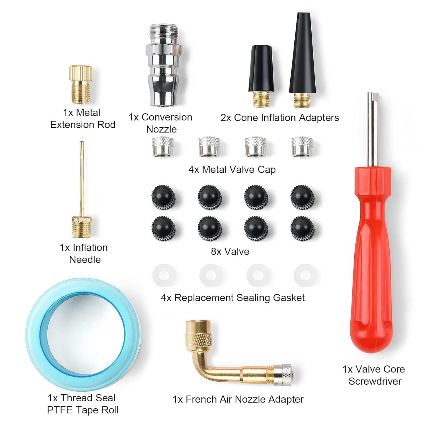 Detalle de VSSHE Tyre Pressure Gauge – 220 PSI with Rubber Hose and Valve Core Tool