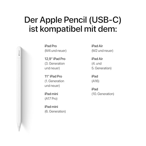 Thumbnail 3 de Apple Pencil (USB C) – Pixelgenaue Präzision, Neigungssensitivität und USB‑C-Laden