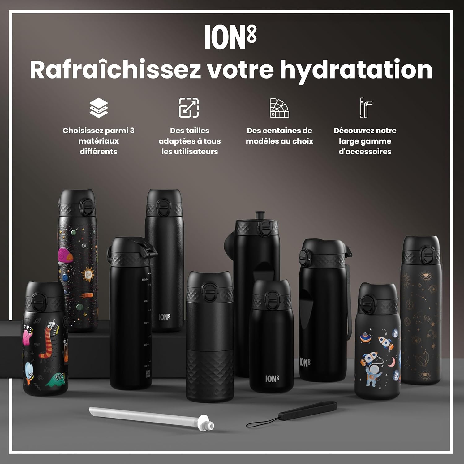 Thumbnail 6 de Ion8 Gourde Enfant 350ml – Anti-fuite, facile à ouvrir et Carbone neutre