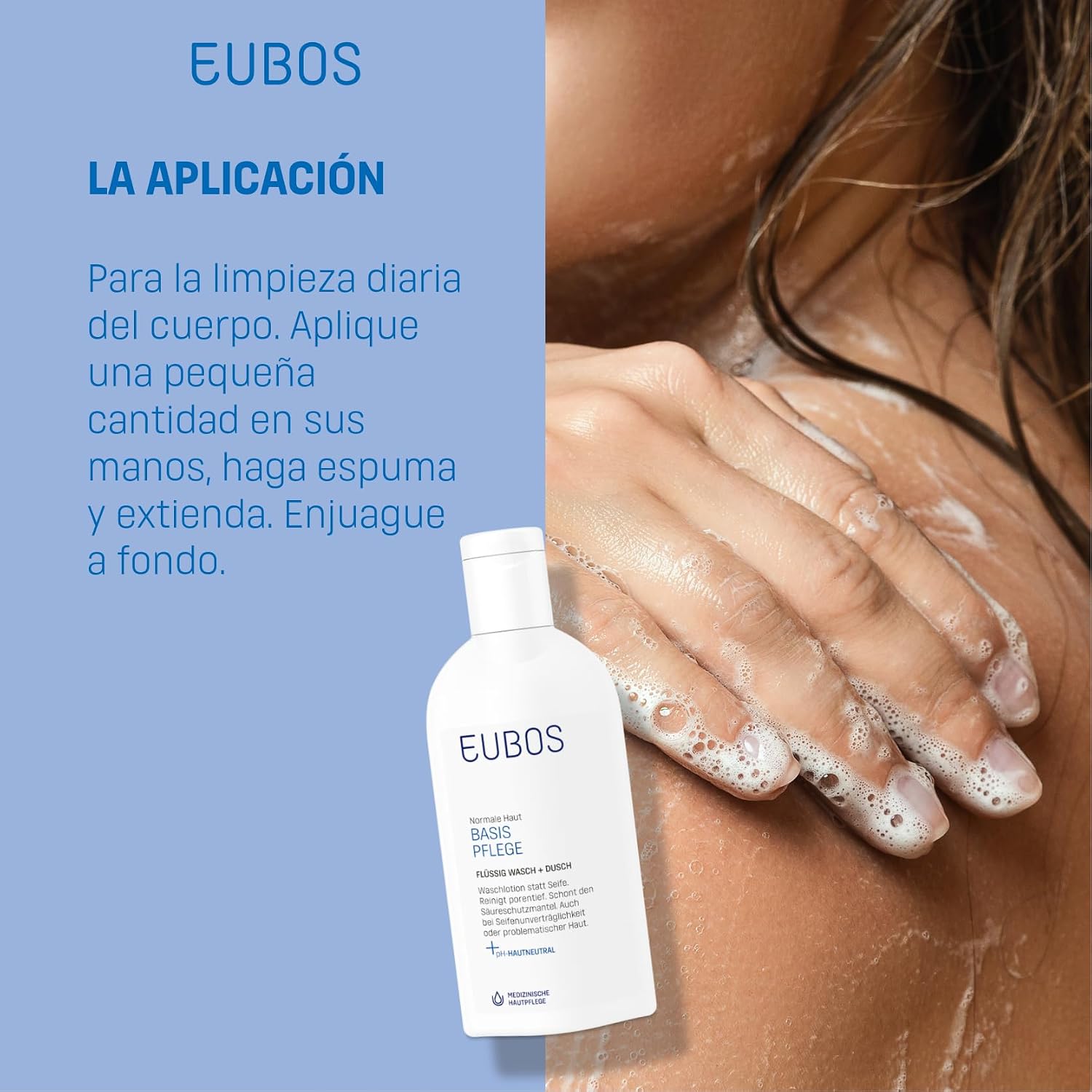 Thumbnail 6 de Eubos Flüssig blau Nachfüllbeutel sans parfum – recharge dermocosmétique pour peaux sensibles, 400 ml