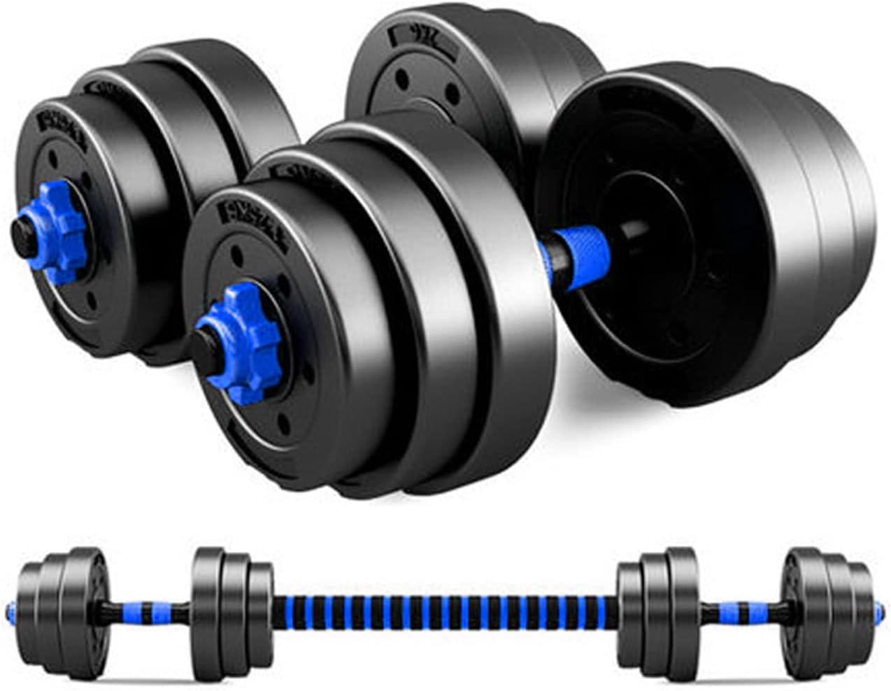 Detalle de Hanteln Verstellbar 2‑in‑1 Set 10/15 kg 🏋