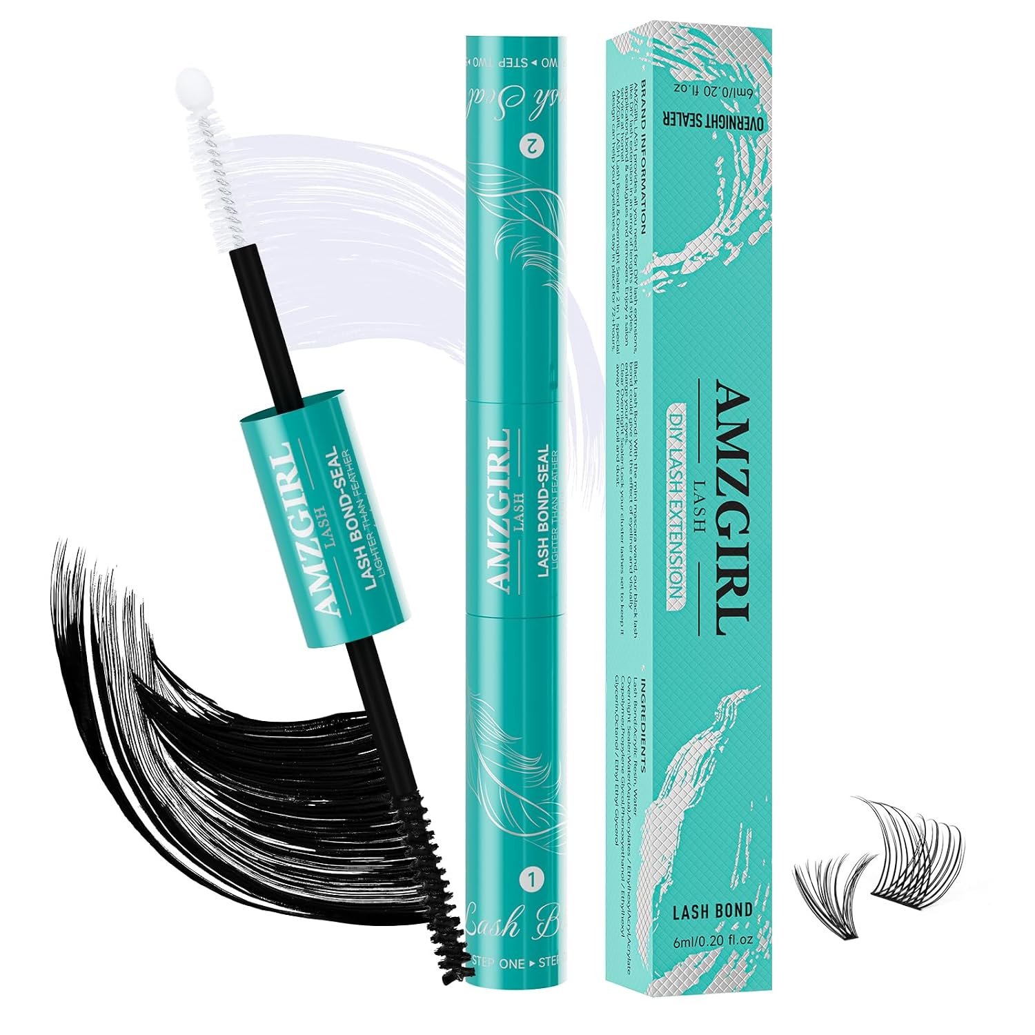 Detalle de AMZGIRL LASH AU-Yumao-Lash Bond & Seal-12ml Black 2-in-1 Lash Glue