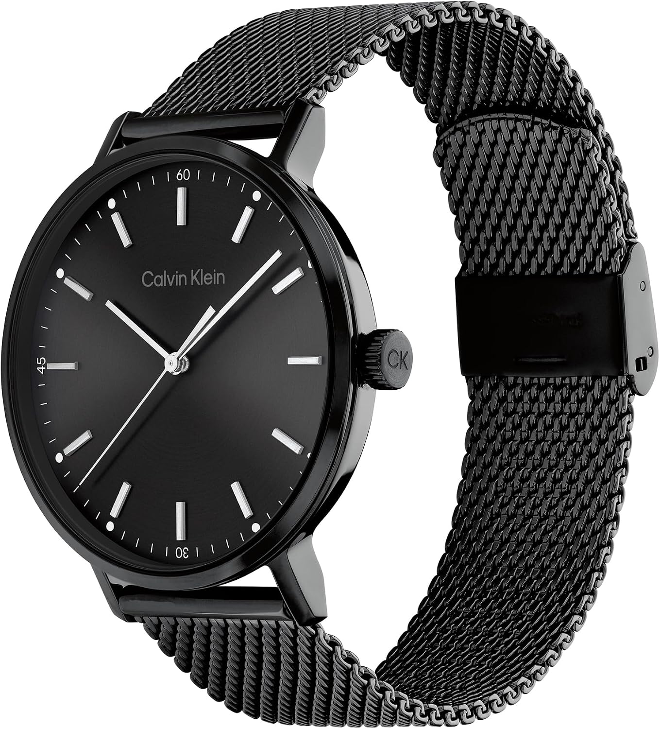 Detalle de Calvin Klein Analoge Quarzuhr für Herren – Modern Mesh Kollektion