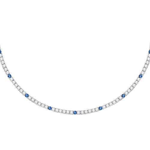 Detalle de Morellato SAIW136, collana in argento 925‰ con zirconi bianchi e blu