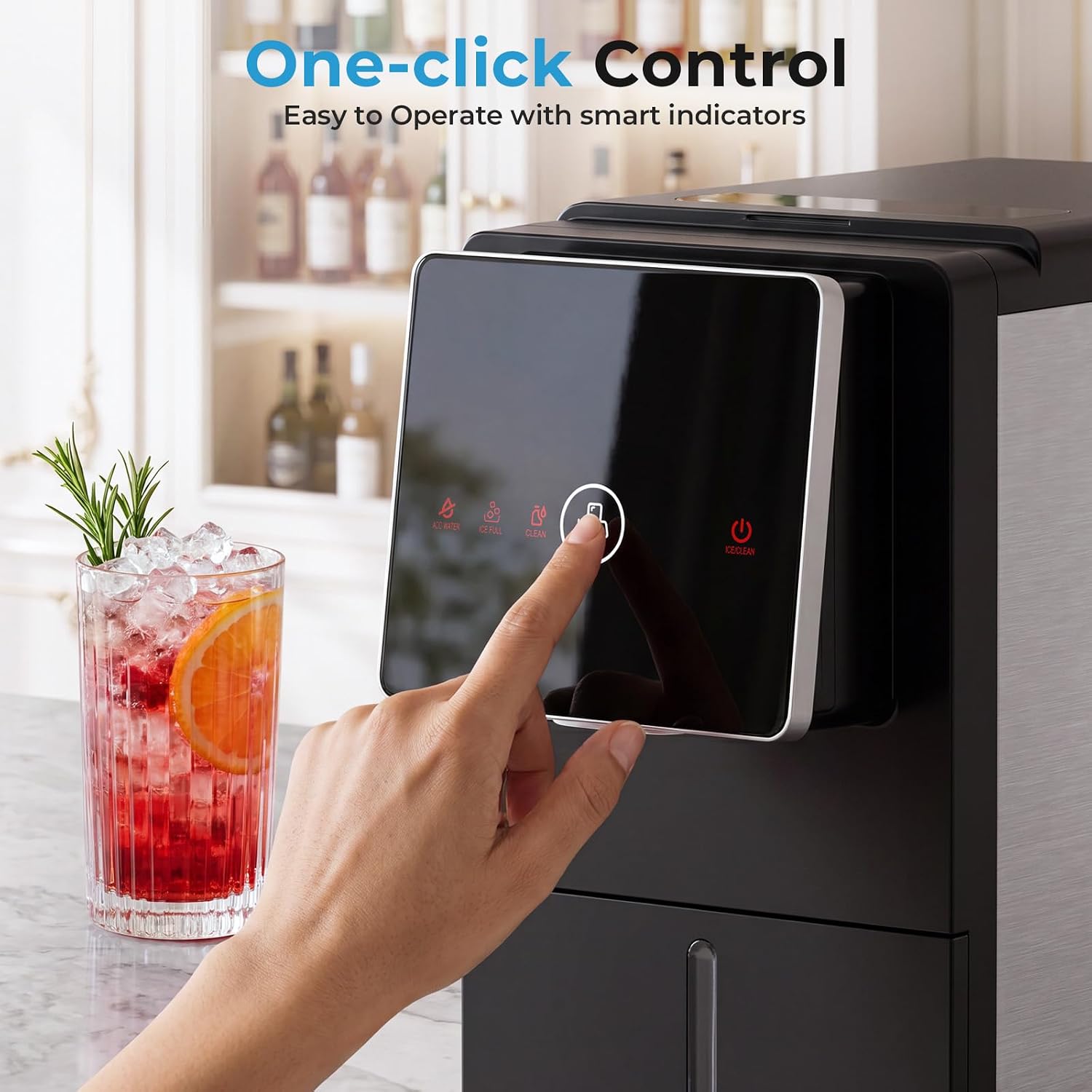 Detalle de Antarctic Star HZB-15DN Nugget Ice Maker, Self-Dispensing and Self-Cleaning