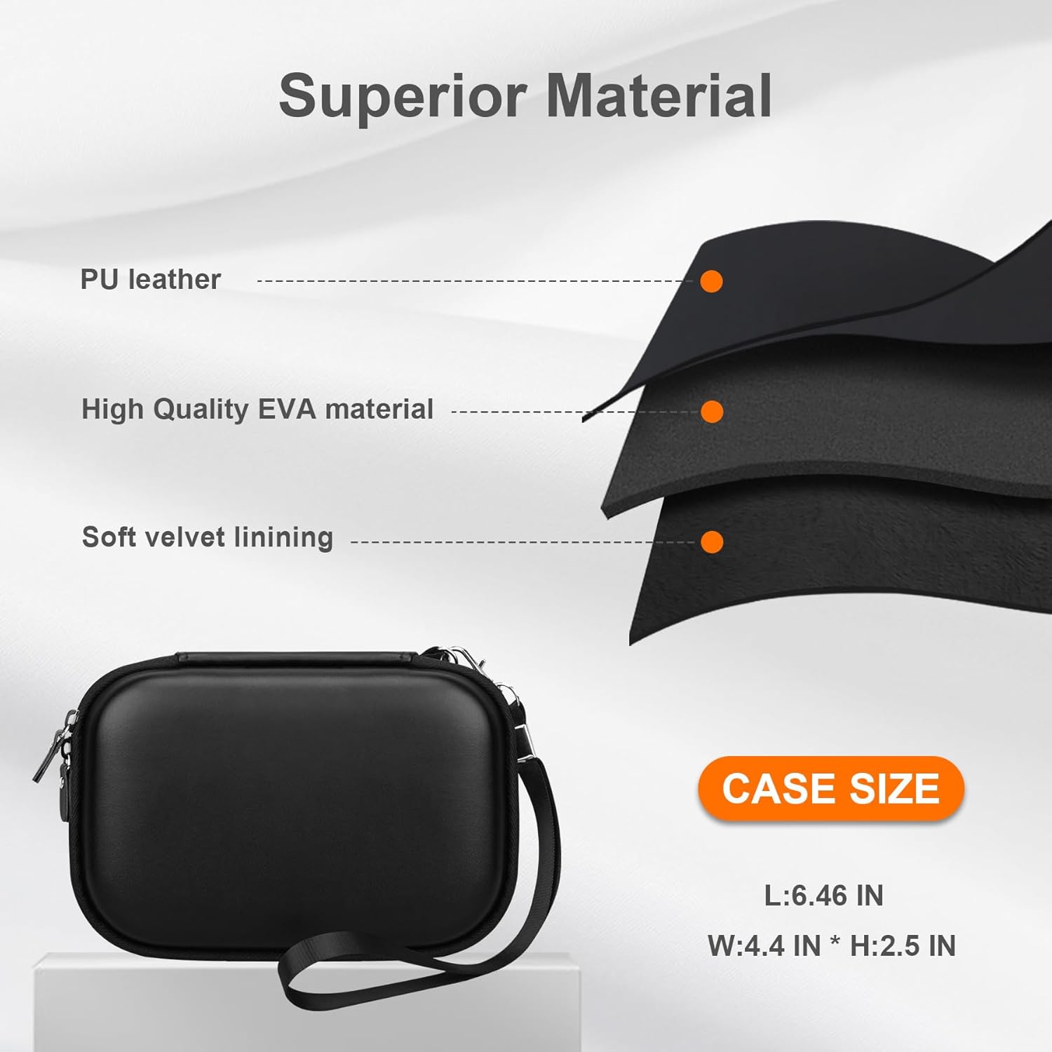 Detalle de RAIALL Hard Case for Kodak Mini 2 Retro 4PASS Portable Printer (P210R) – Black