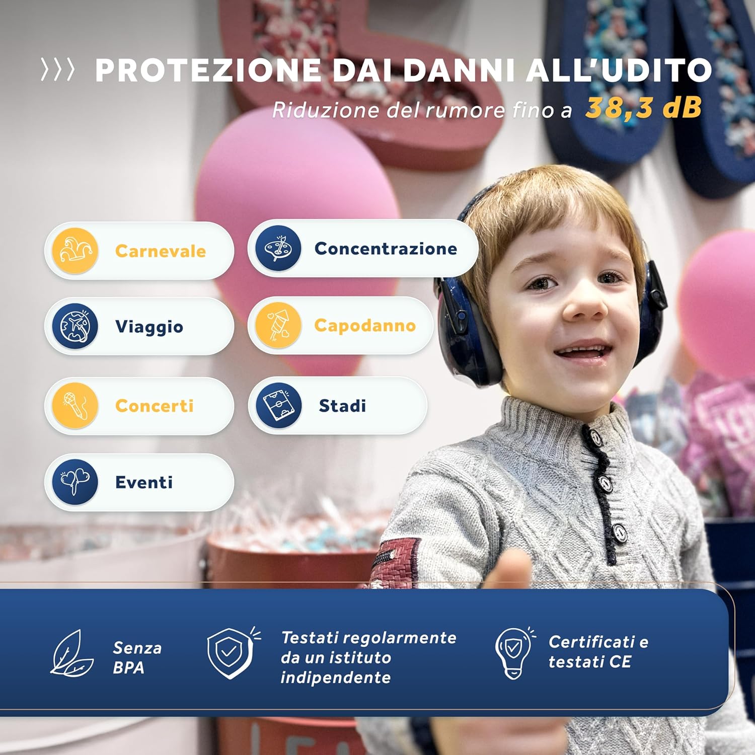 Detalle 2 de Schallwerk Kiddies – Cuffie Antirumore Bambini: protezione dell’udito con comfort e stile