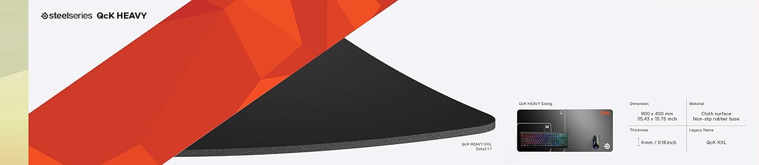 Thumbnail 4 de SteelSeries QcK Heavy XXL tapis gaming 6mm 🖱