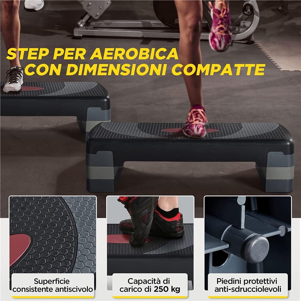 Thumbnail 2 de Yaheetech Step Aerobica regolabile 3 altezze 20 cm 🏋️♀