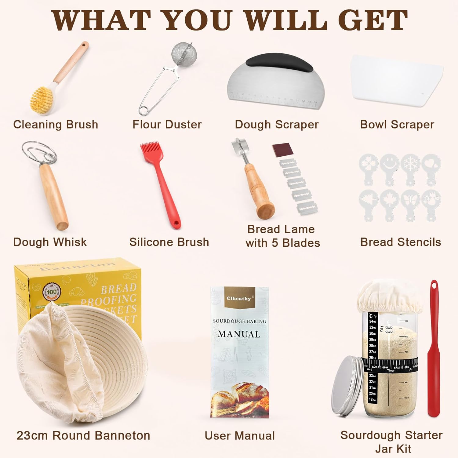 Detalle 2 de Clheatky Sourdough Starter Set 650ml kit