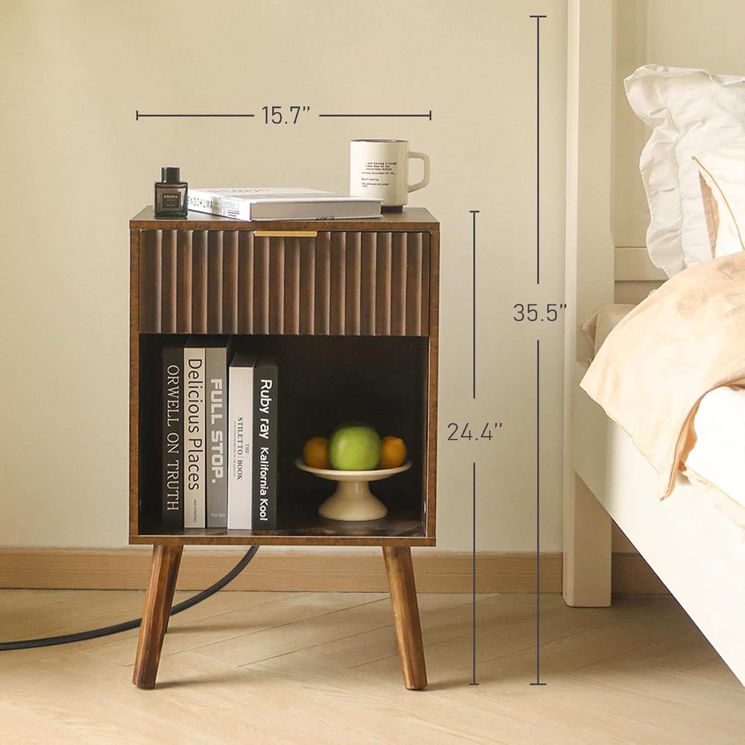 Detalle de Fultyle MDF Nightstand