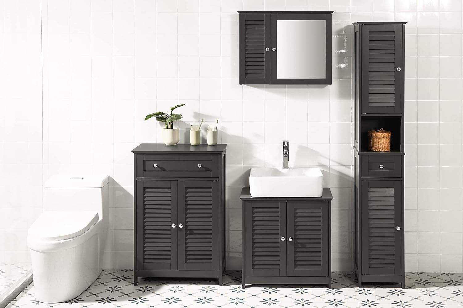 Detalle 2 de SoBuy FRG236-DG colonne 32x170x30 cm