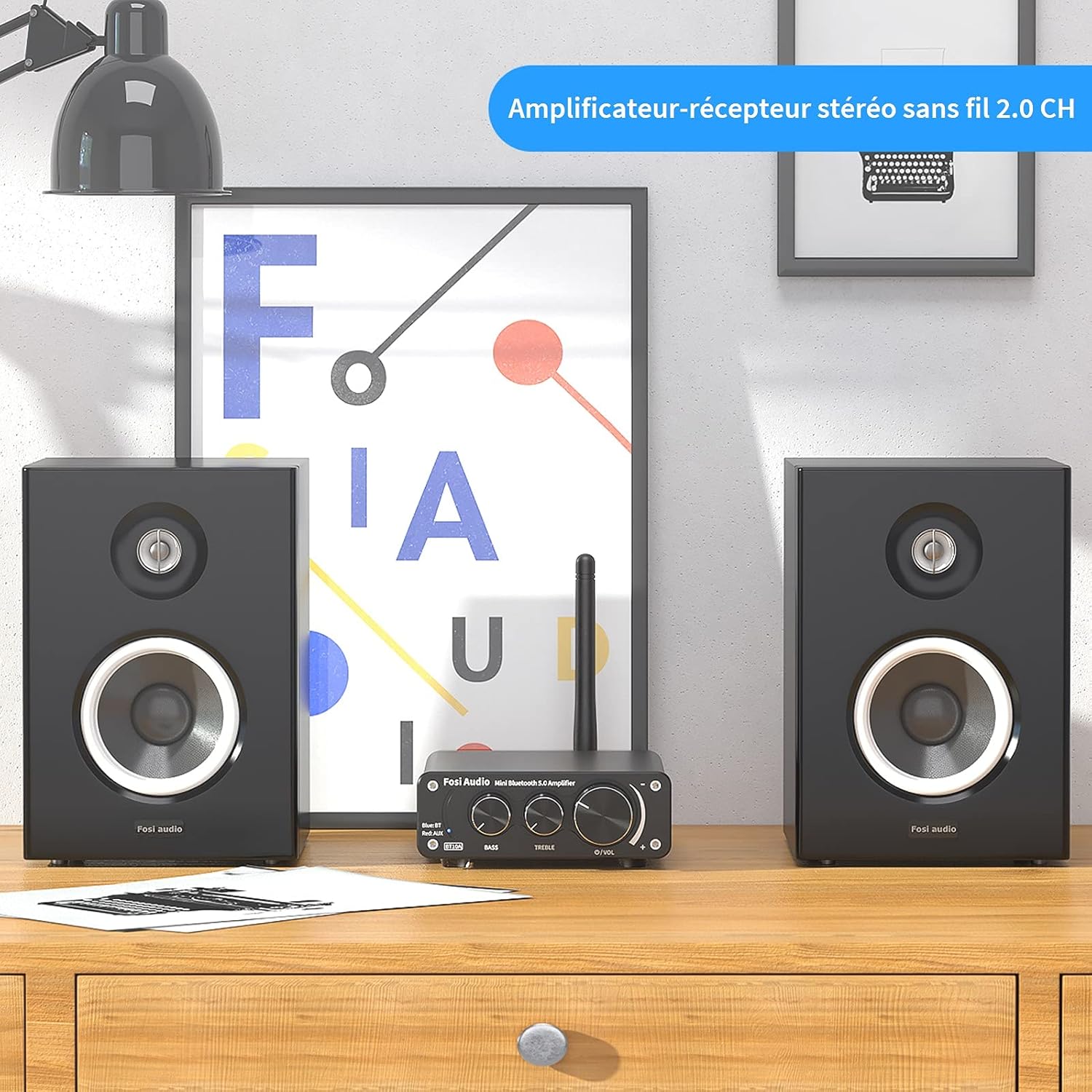 Detalle de Fosi Audio BT10A ampli Bluetooth 5.0, 50 W ⚙