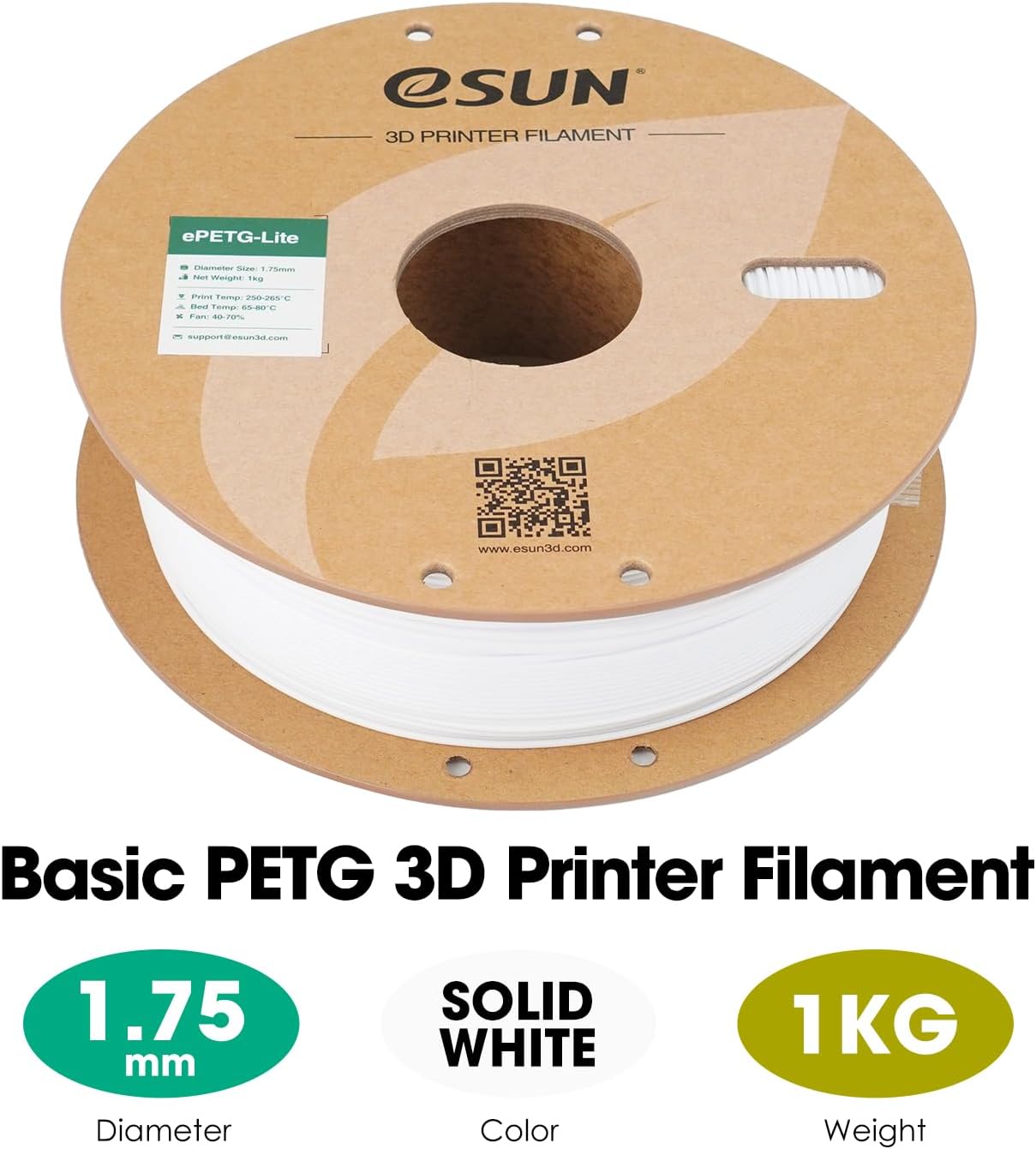 Thumbnail 1 de eSUN PETG filamento 1,75 mm 1 kg per stampanti 3D