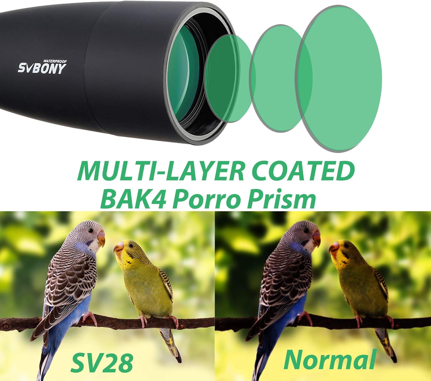 Thumbnail 1 de Svbony SV28 Spotting Scope: versatile 25-75x70 with tripod and phone adapter