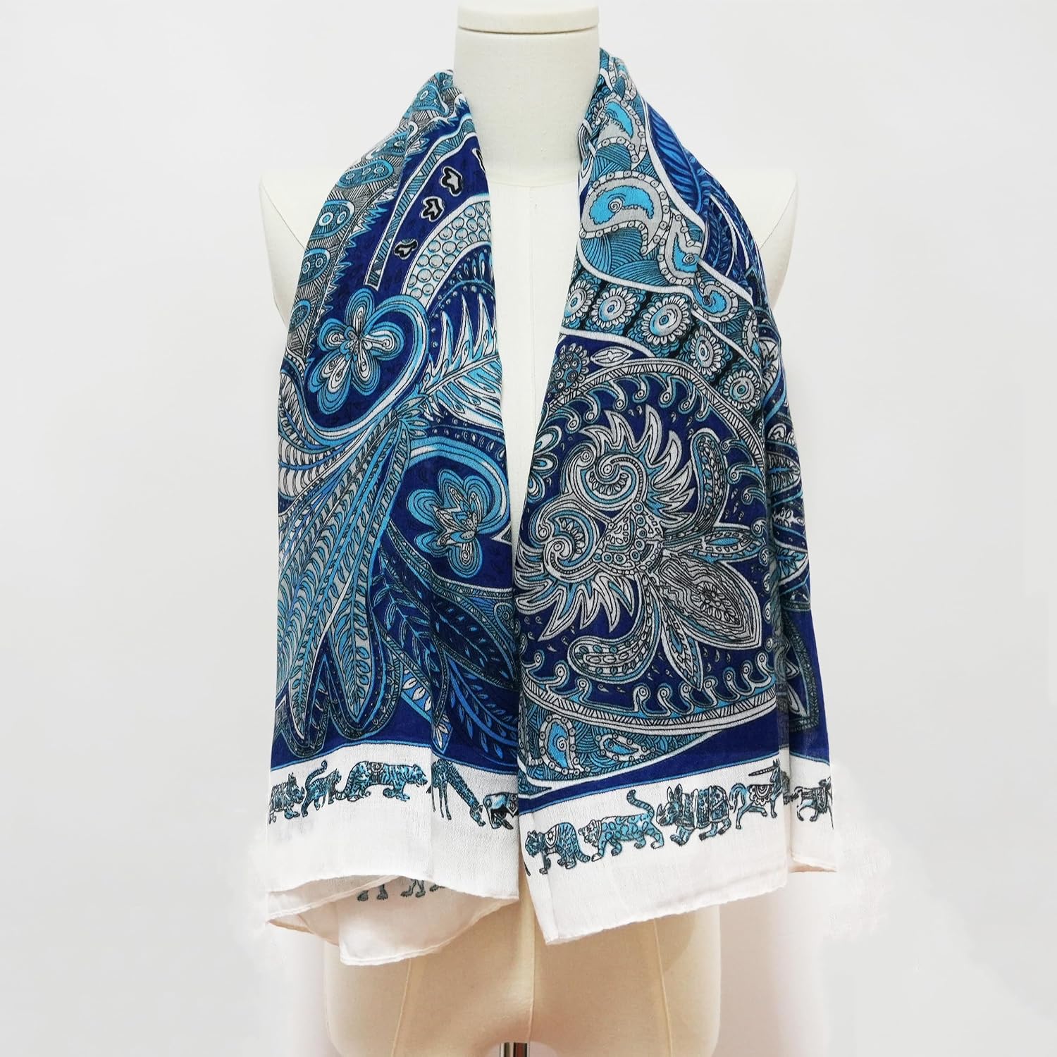 Detalle 2 de JERLA Women's Scarf 51.18 x 51.18 Inches
