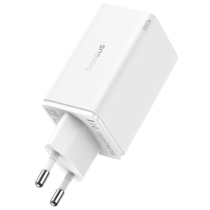Thumbnail 1 de Baseus GaN6 Pro 65W cargador de pared USB-C/USB-A blanco 🔌