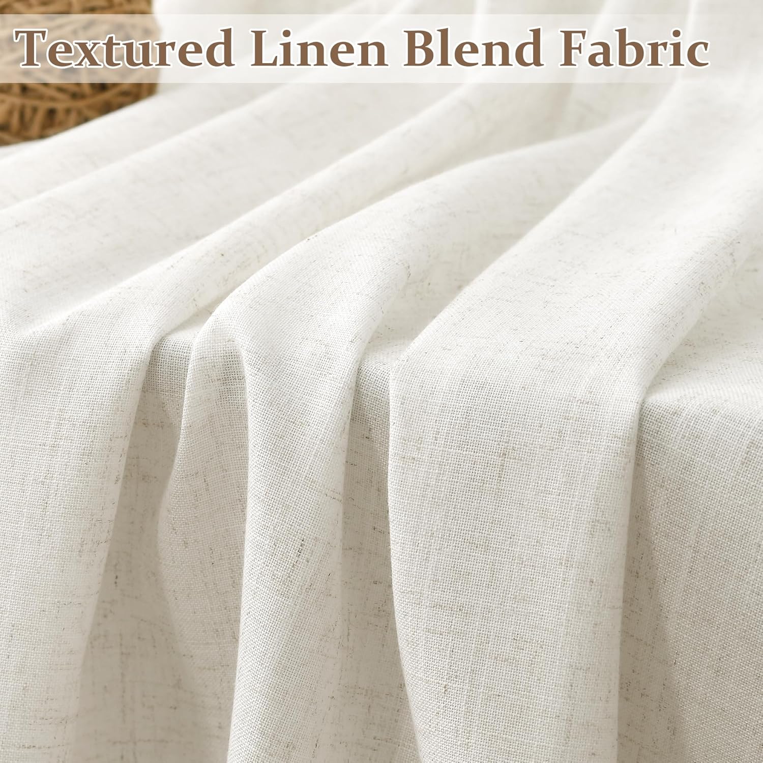 Thumbnail 1 de Nanspring Linen Curtains, 105 Inches Long