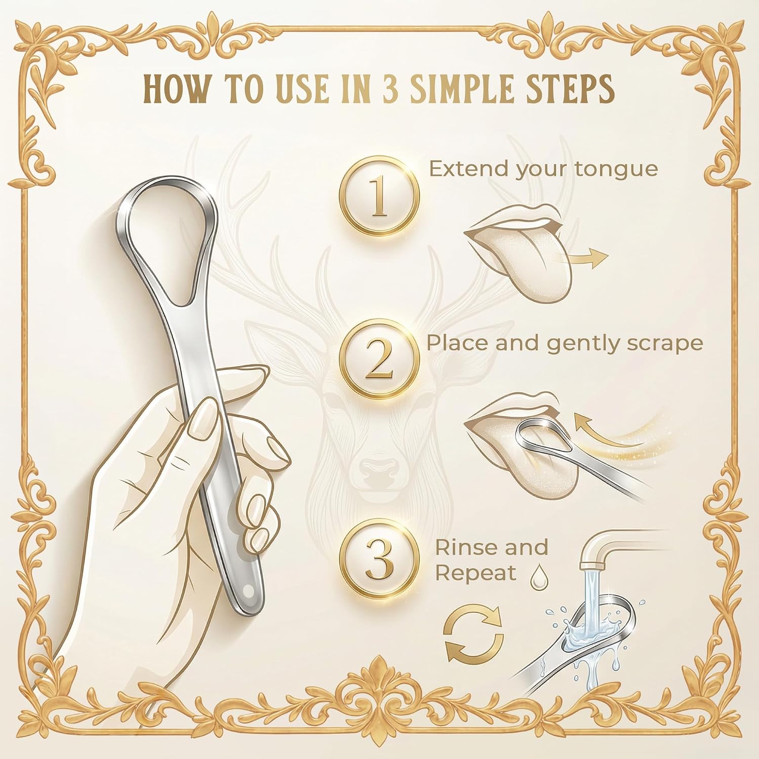 Thumbnail 6 de MasterMedi Tongue Scraper for Adults (SPTC-1) with Case