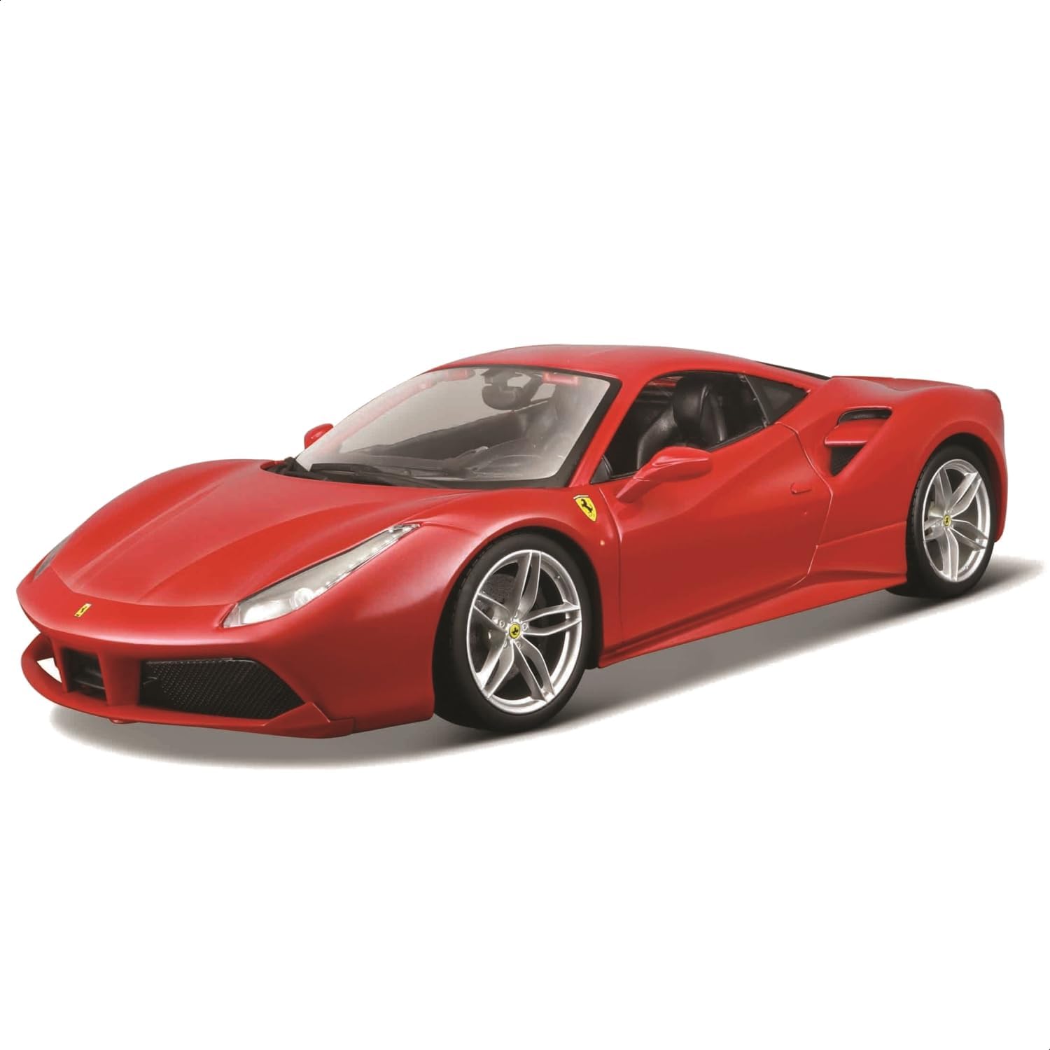 Detalle de Bburago Maisto – Ferrari 488 GTB Rouge 1/18, miniature métal moulé prête pour les passionnés