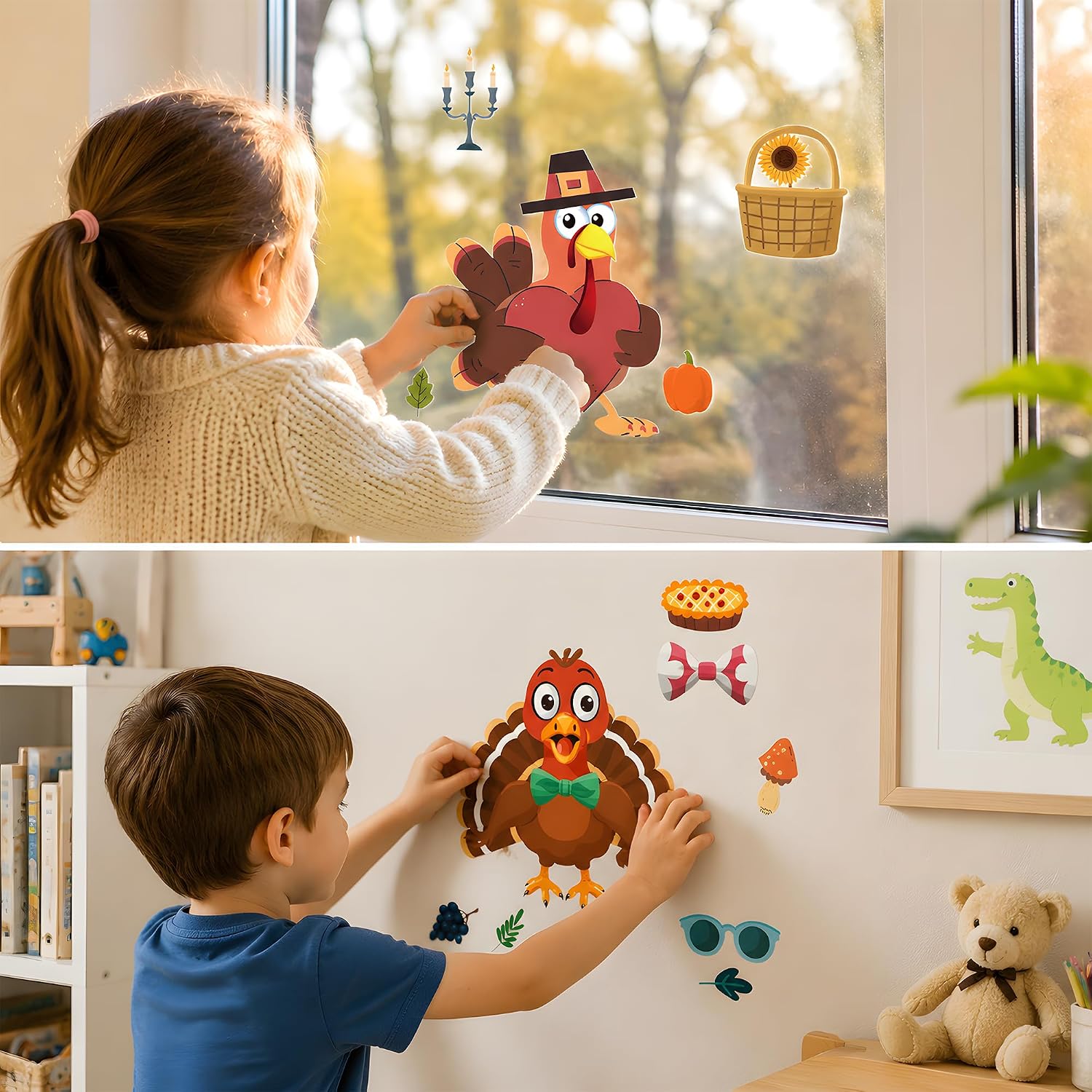 Detalle 2 de Turkey Sticker Craft Kit, 24 Sheets