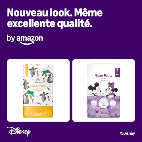 Detalle de Couches d'apprentissage Disney par Amazon, taille 6 (plus de 15 kg), 120 unités — 2 paquets de 60