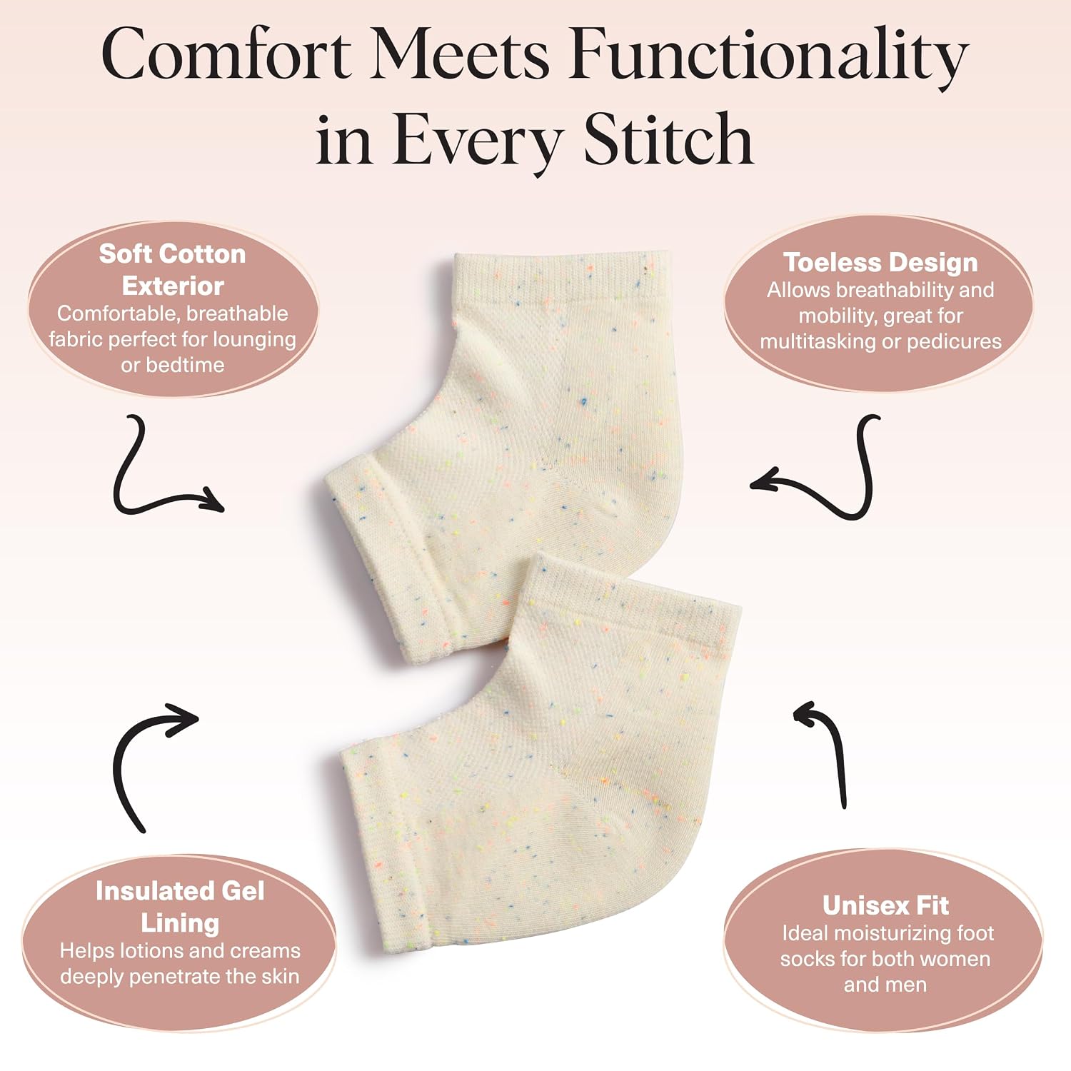 Detalle 2 de Kitsch Moisturizing Socks for Cracked Heels 1 pair
