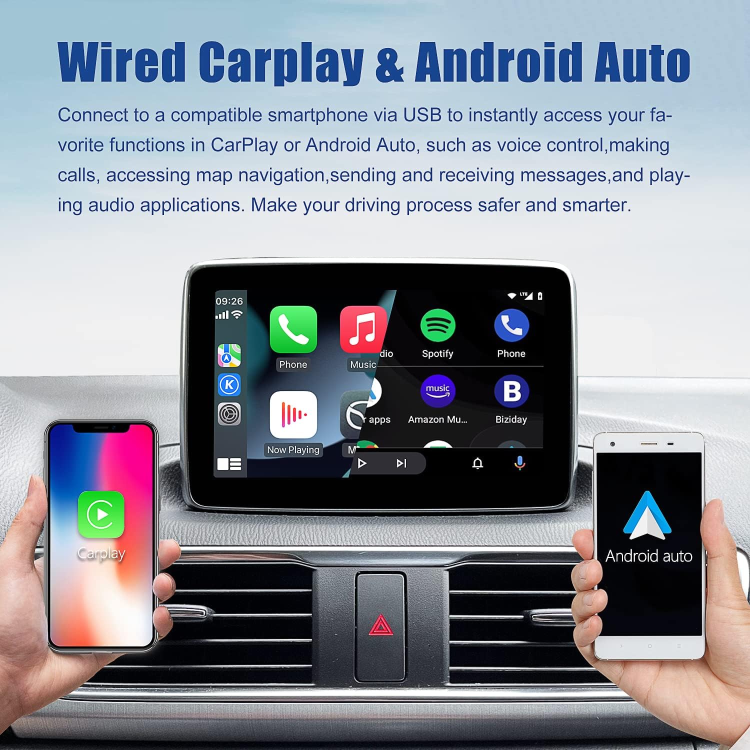 Detalle de HMYC Mazda CarPlay retrofit kit hub TK78-66-9U0C