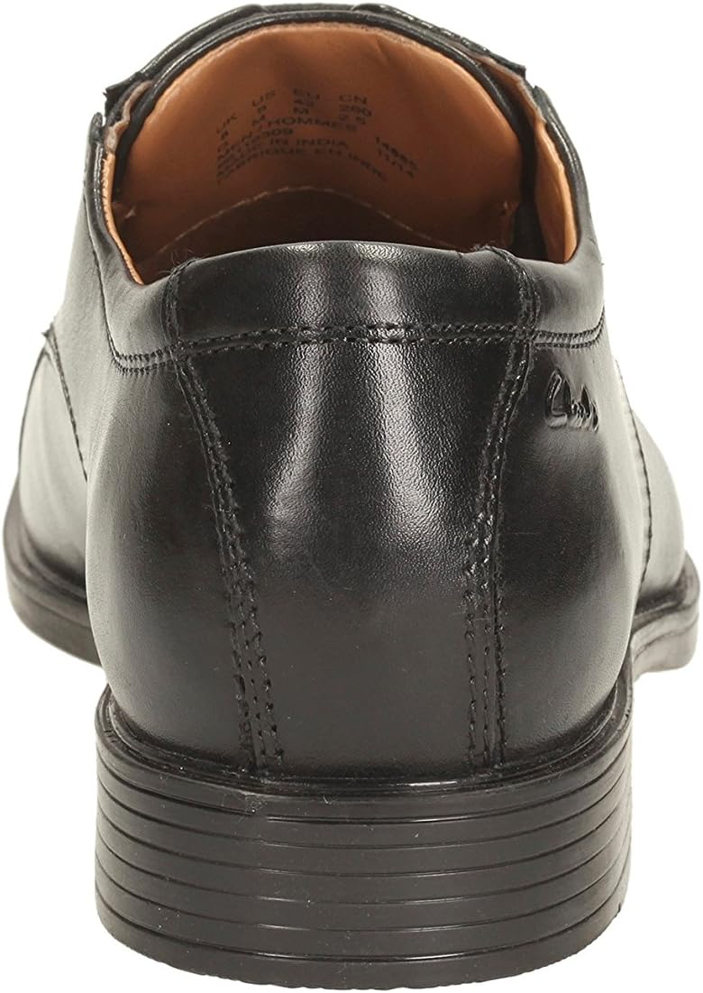 Thumbnail 6 de Clarks Tilden Cap en cuir noir souple, pointure 39,5