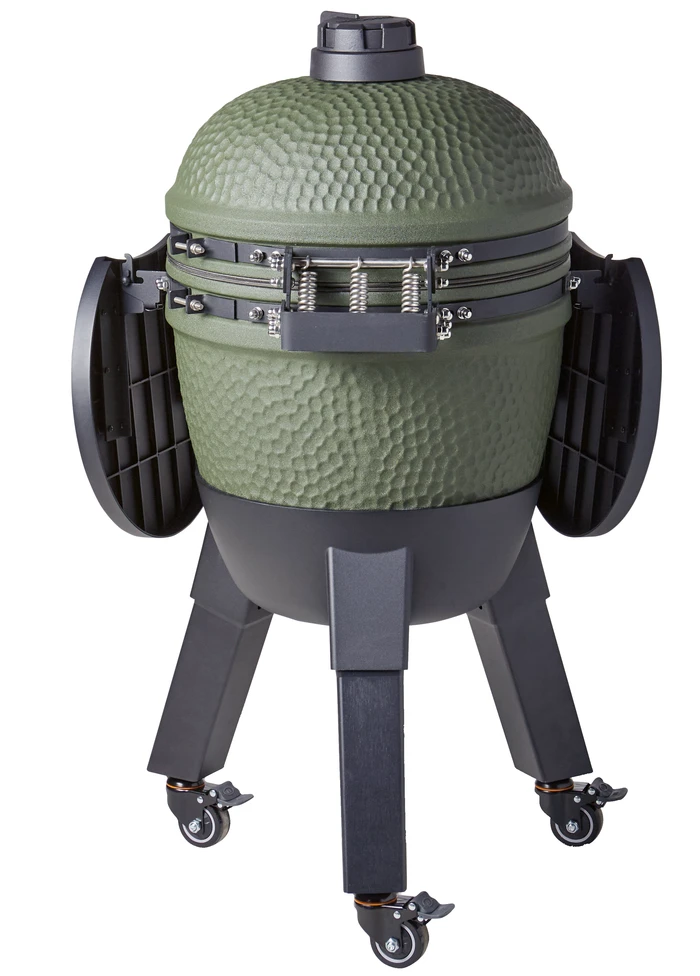 Thumbnail 14 de Moddern Green Complete – keramischer Kamado-Grill mit verstellbarem Rost und stabilem Untergestell