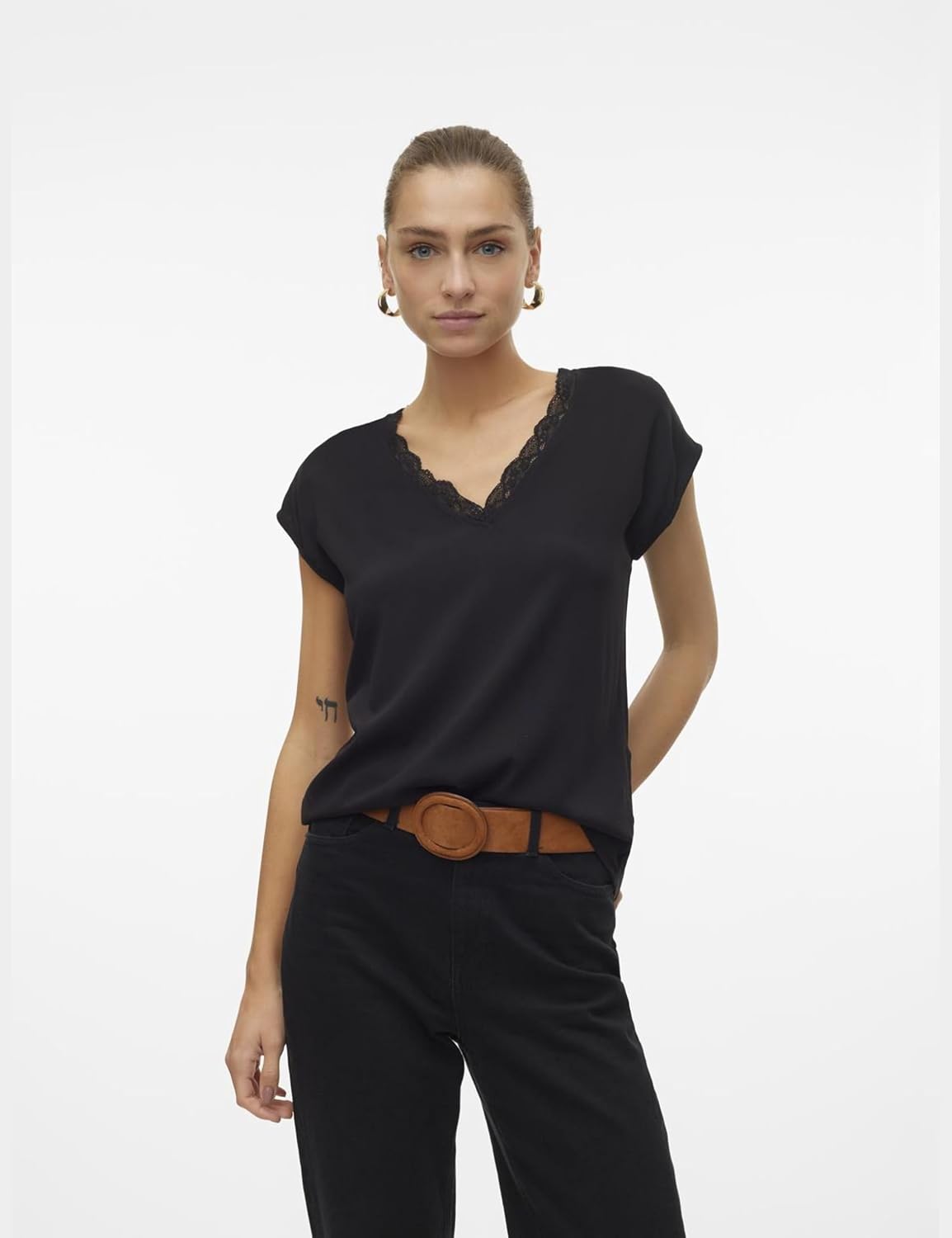 Detalle 2 de VERO Moda Vmbella Sl Lace Top Damen