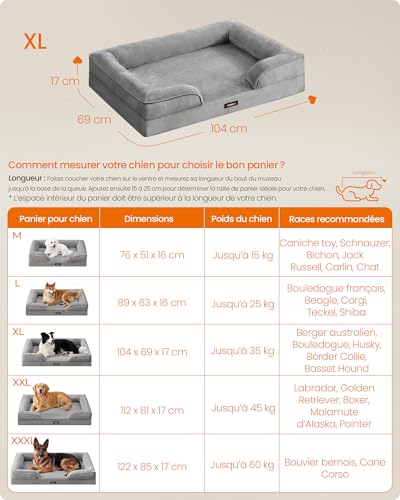 Detalle 2 de FEANDREA Panier pour chien 104 x 69 x 17 cm