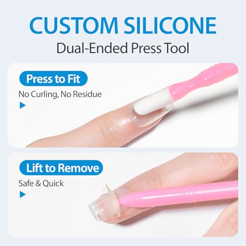 Thumbnail 4 de Makartt Gel Nail Wraps – 32pcs, 16 Sizes, Long-Lasting Gel Nail Stickers (Clear)
