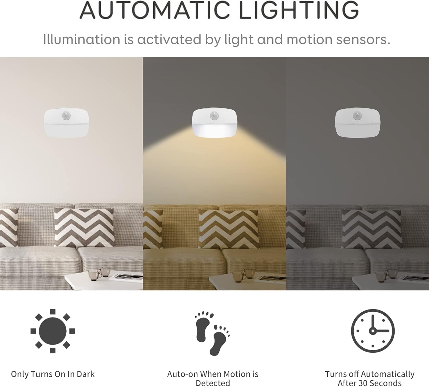Thumbnail 2 de LED Motion Sensor Night Light 4 Pack 🛋