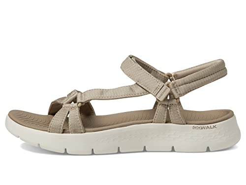 Detalle de Skechers Go Walk Flex SublimeGO para mujer — sandalia de río con suela flexible y plantilla Goga Mat
